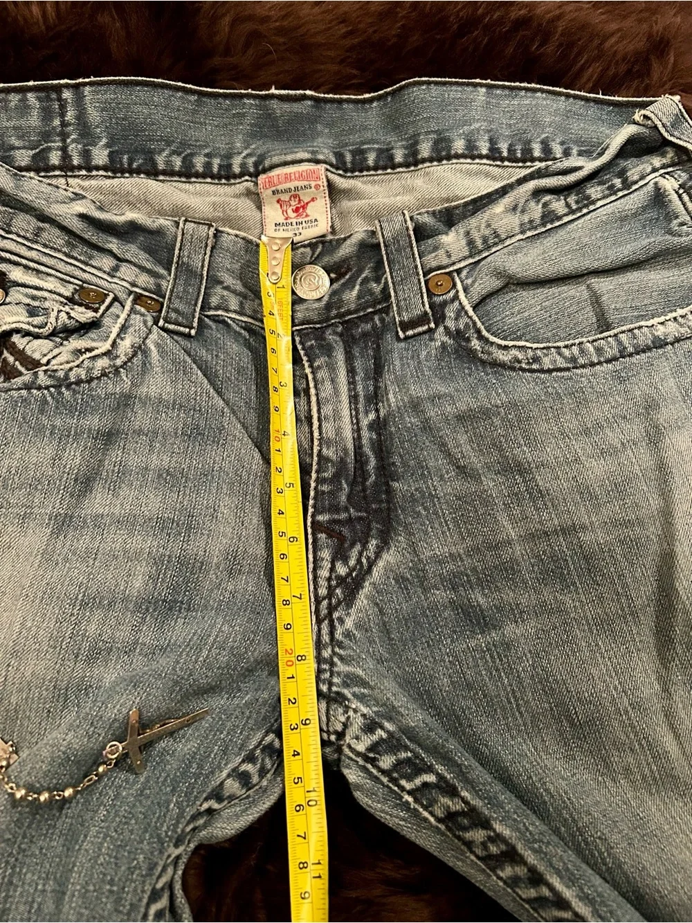 VINTAGE TRUE RELIGION SUPER T STRAIGHT LEG JEANS